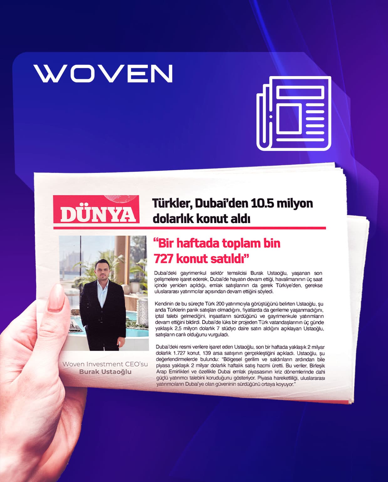 Yazılı media - Dubay şəhər mənzərəsi