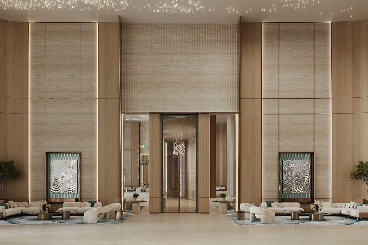 Woven Binghatti Aquarise lobby Project