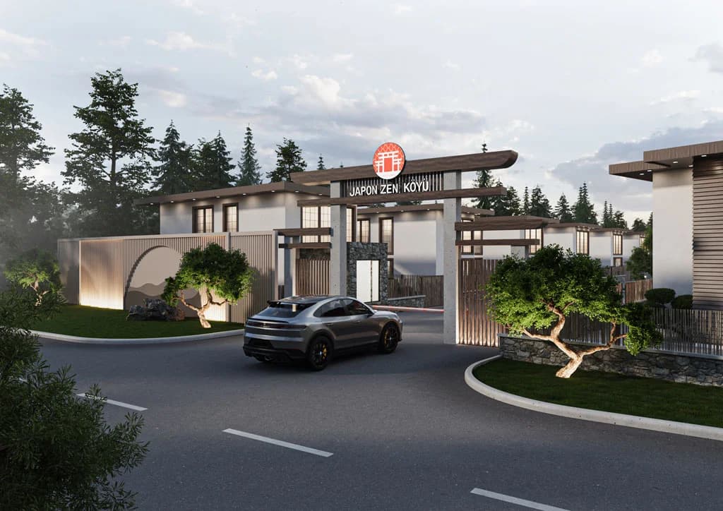 Woven Yapon Zen Kəndi – Kocaeli Gedikli, ağac villa və Zen bağçası konsepti Türkiyə