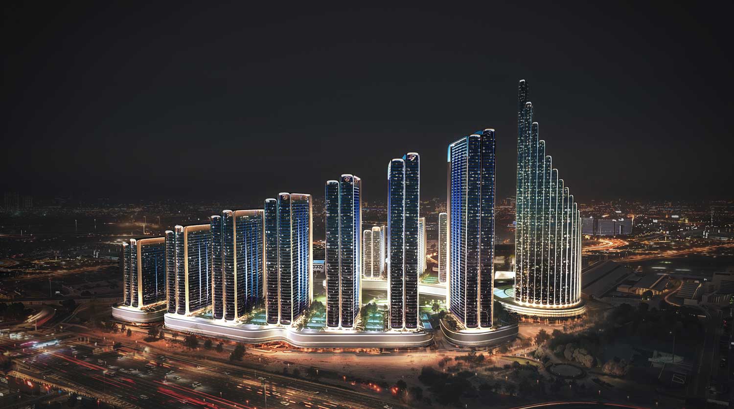 Binghatti Mercedes-Benz City - Luxury residential development background